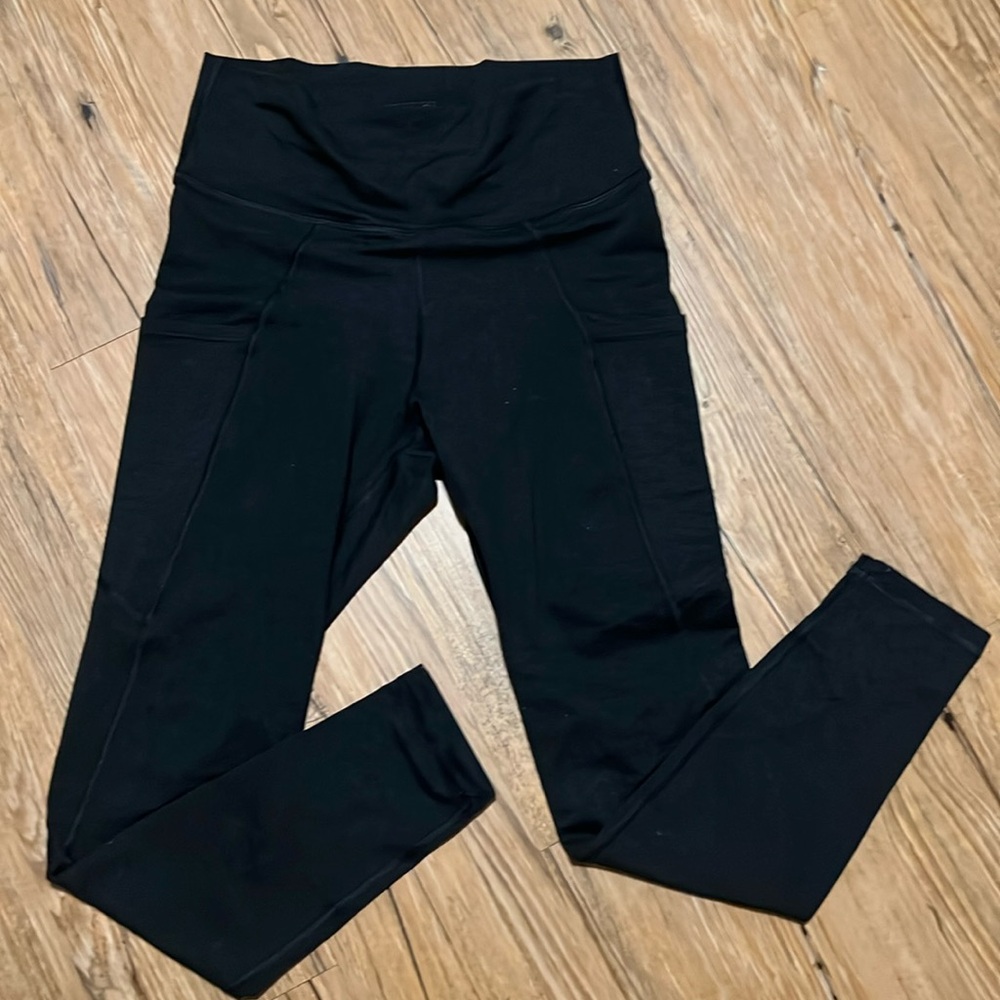 FLEO - Reverie 25" High Rise Leggings - Heather Black; Medium